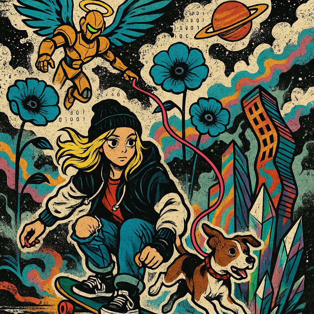 Retro Anime Streetwear Robot Angel