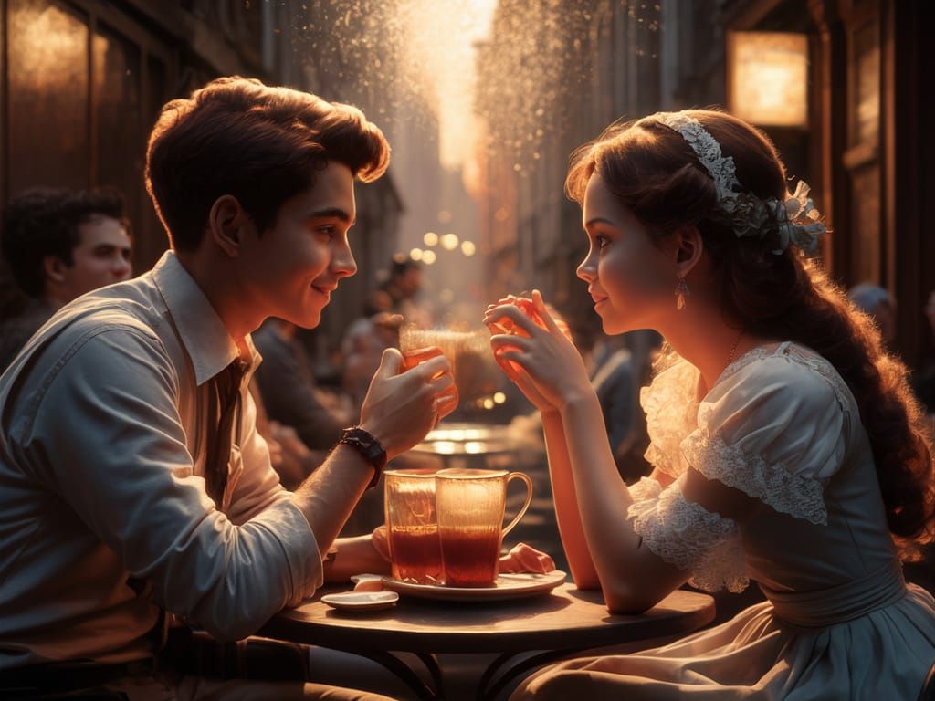 Romantic First Date in Florence at Golden Hour