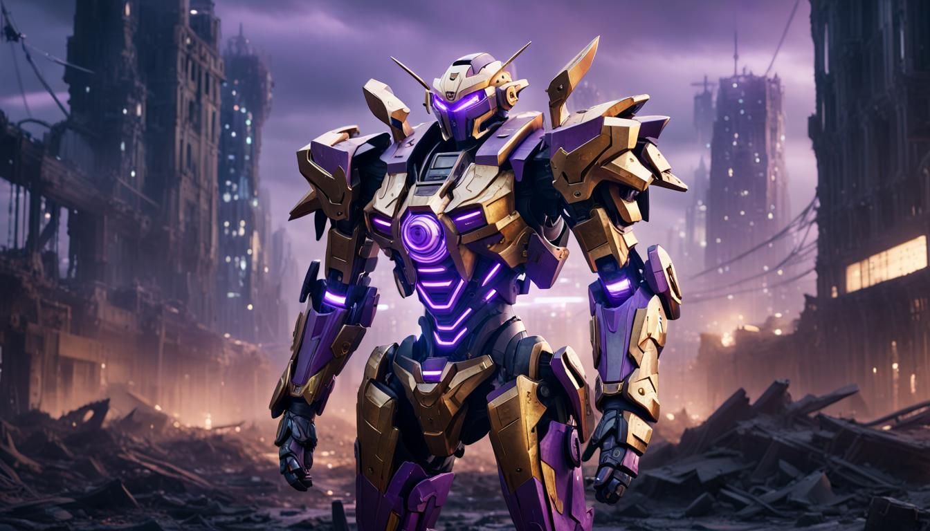 Gothic Mechapunk Mechas Prepare for Battle