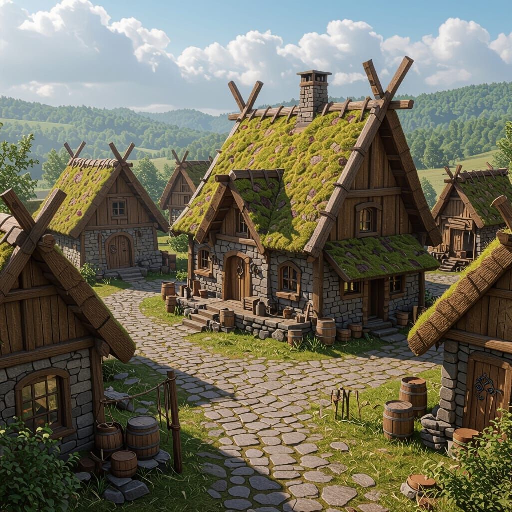 Rustic Viking Village Inspired by How to Train Your Dragon