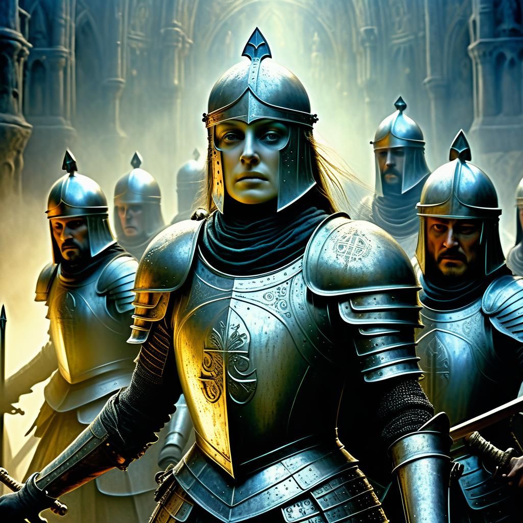 Joan of Arc's Luminous Battle Cry