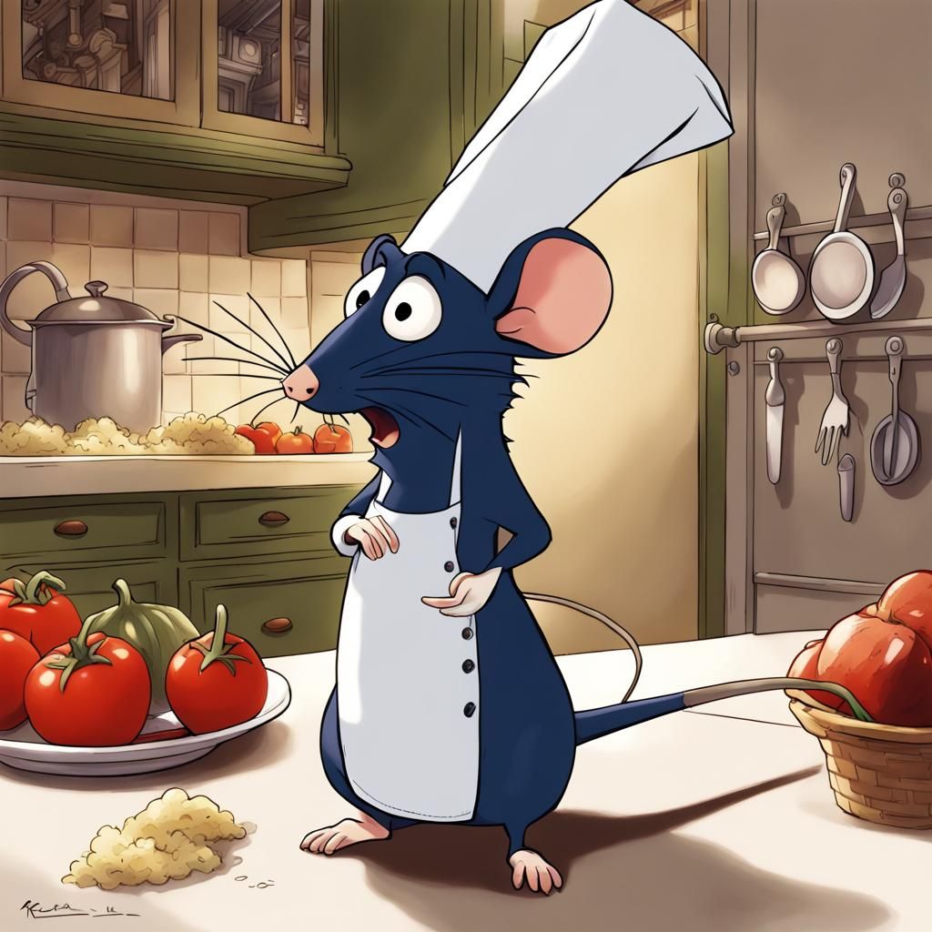 Anime Style Ratatouille Scene