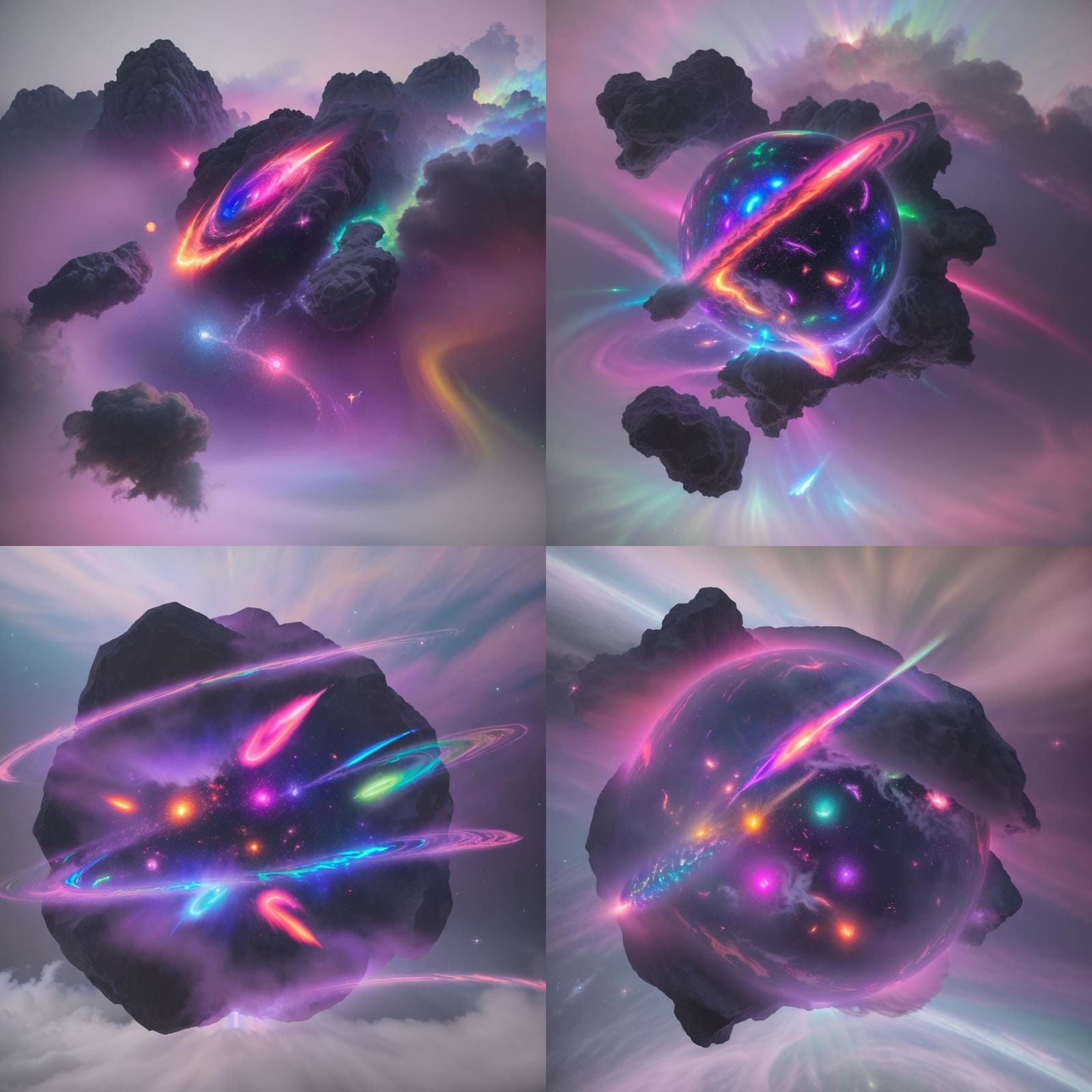 Holographic Astral Cosmic Meteor in 8k Resolution