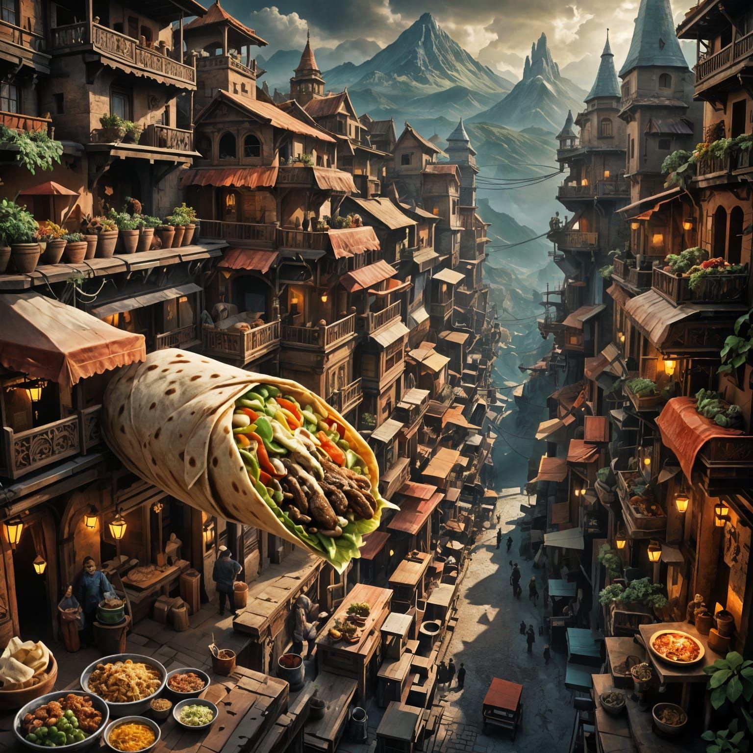 Fantasy Burrito: Epic Cinematic Digital Art