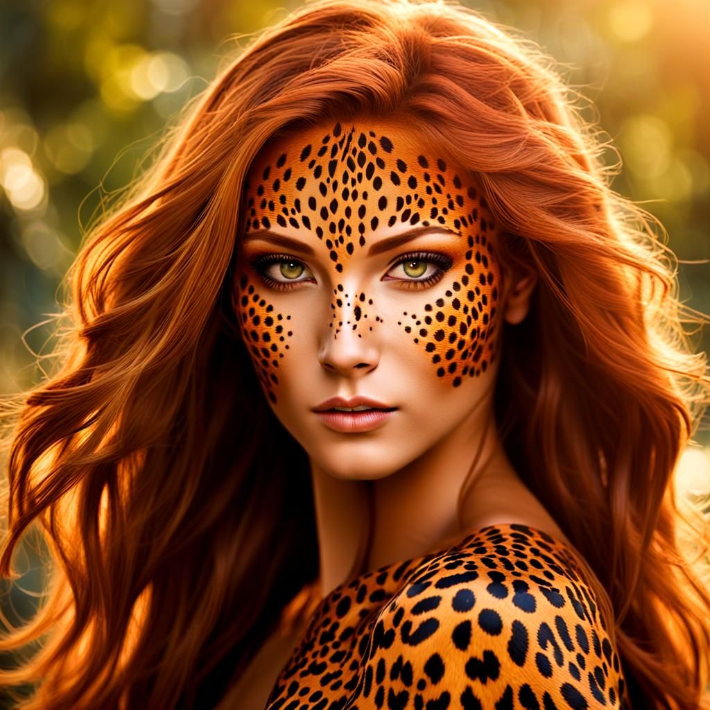 A powerful and alluring woman, her toned Muscular body adorn...