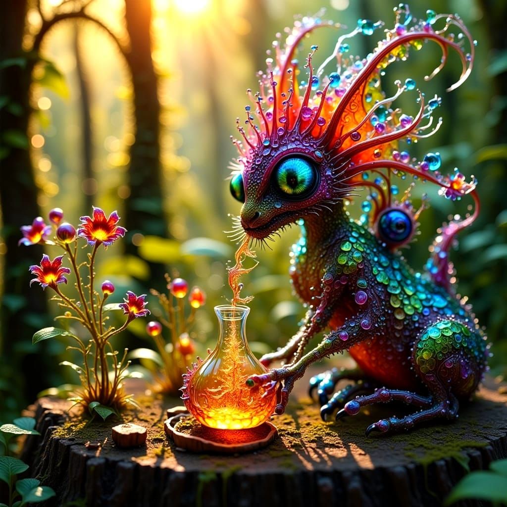 Magical Gnome Hybrid Receives Ethereal Potion