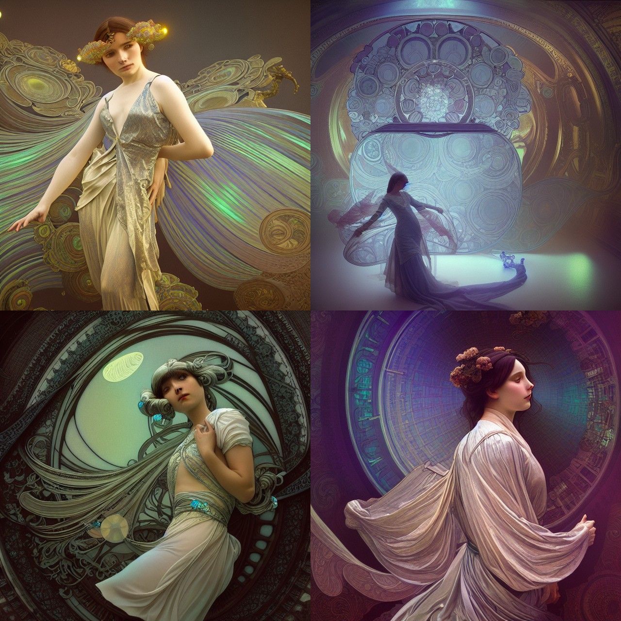 Silk Stockings: Dreamcore Art in Rutkowski Style