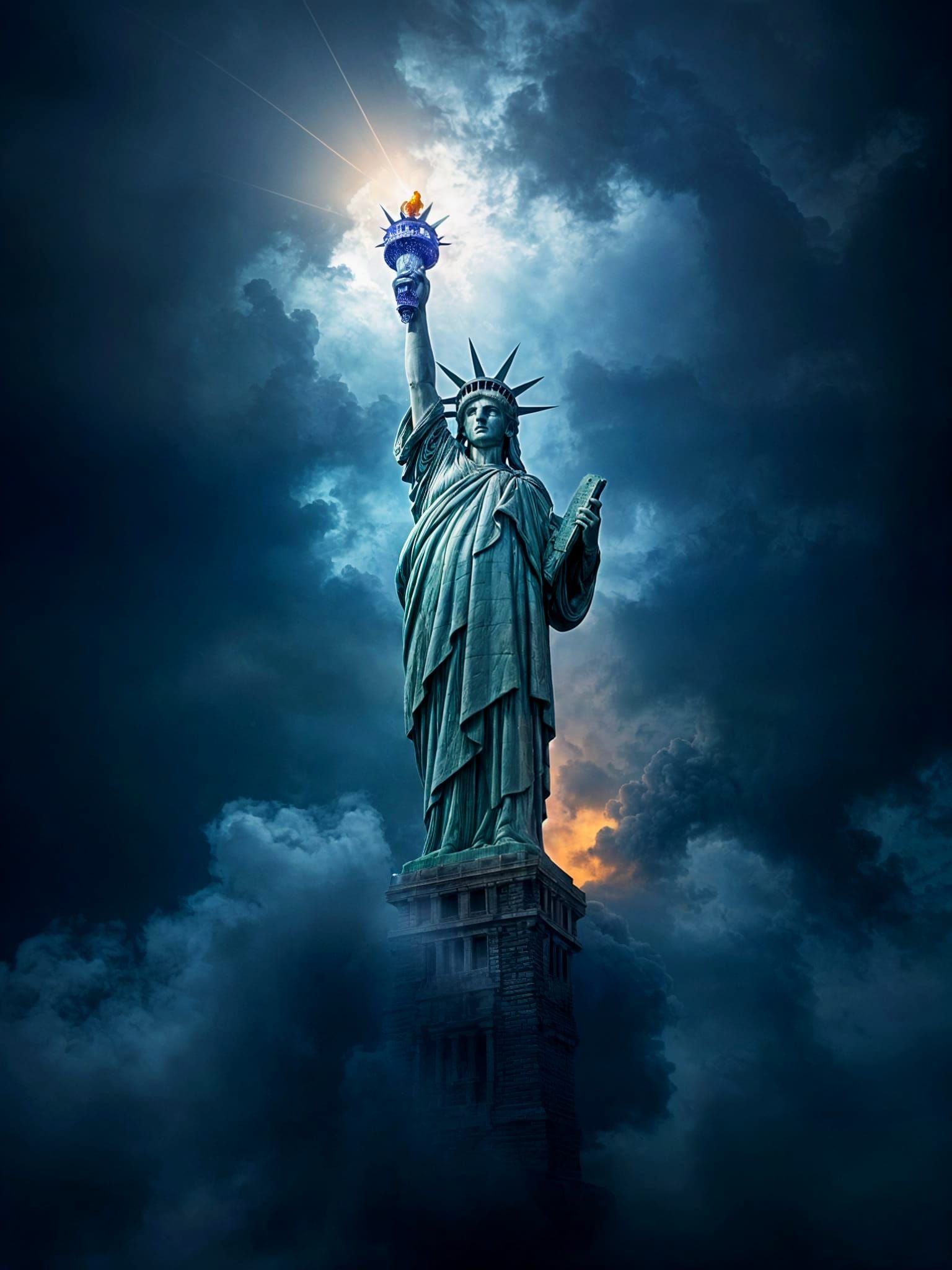 Epic Ghostly Invasion Unfolds Around the Statue of Liberty
