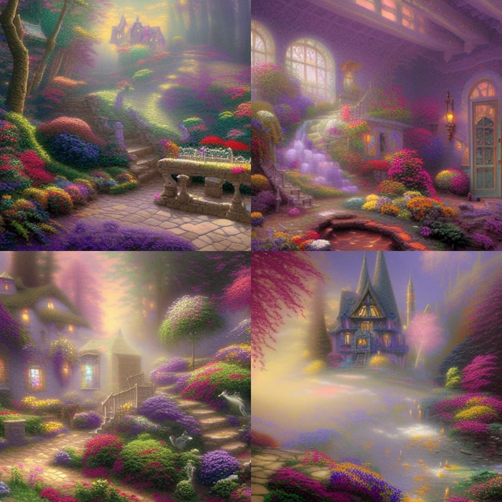 Ethereal Brain Interior in Fantasy Style