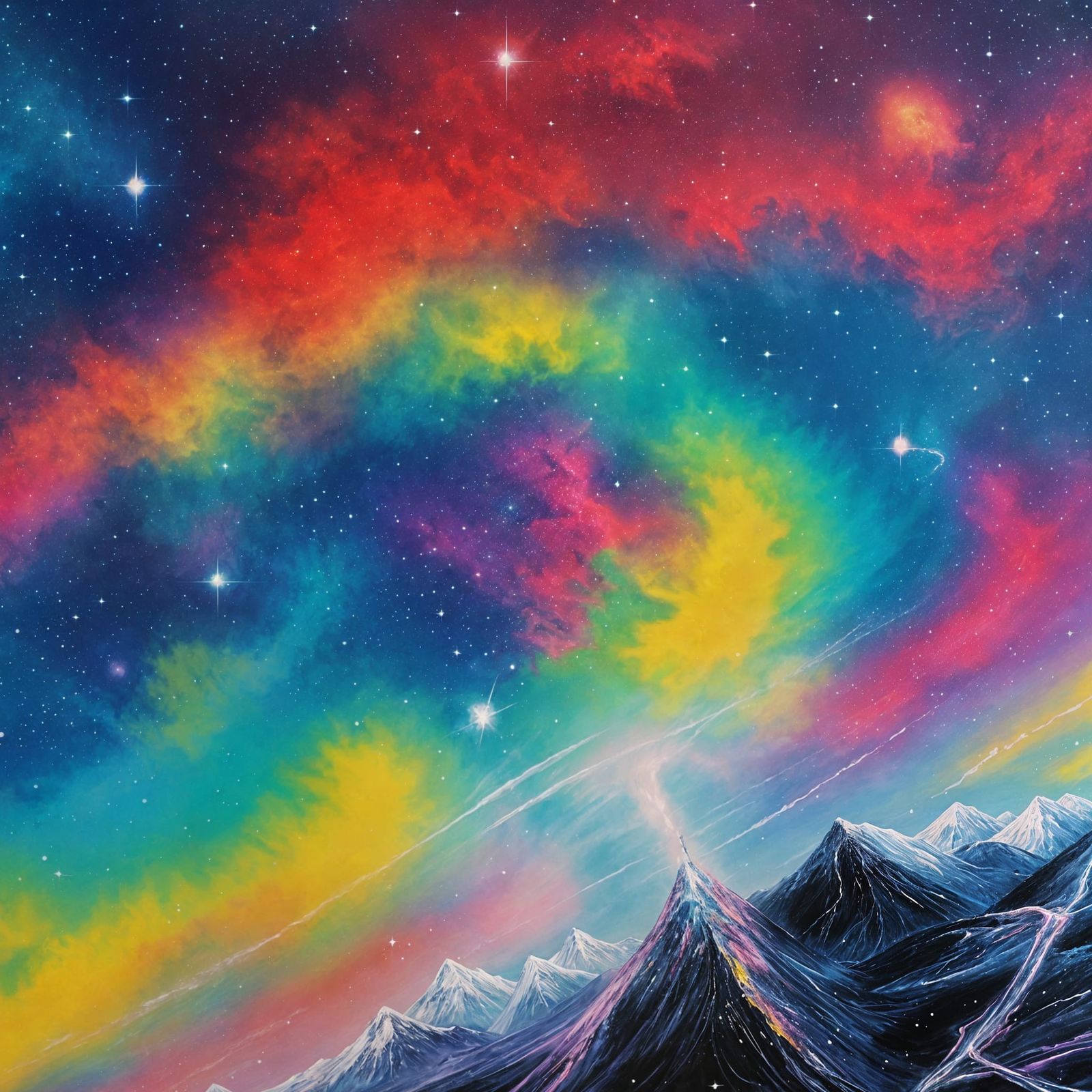 Spectacular Galaxy View from Mountain Top