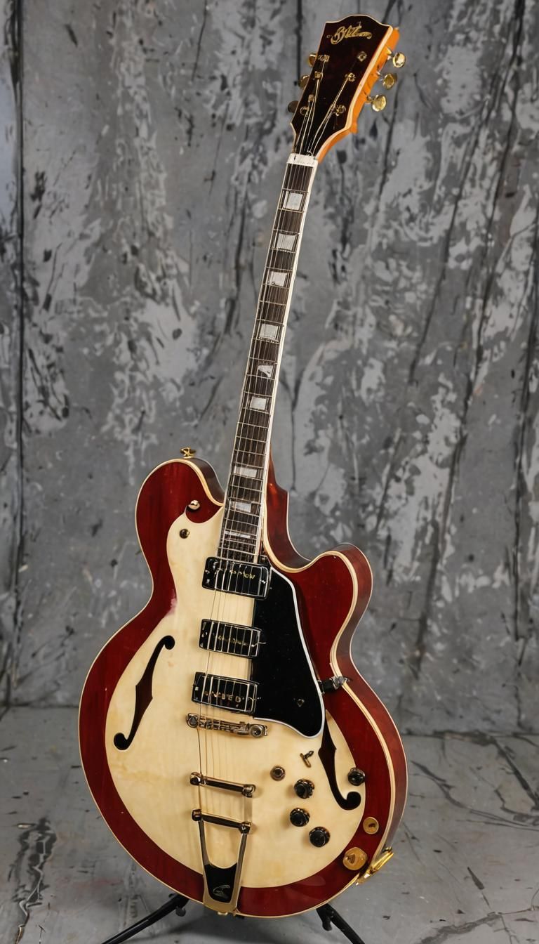 ES-355TD Thinline Archtop Electric Guitar, Cherry,1966