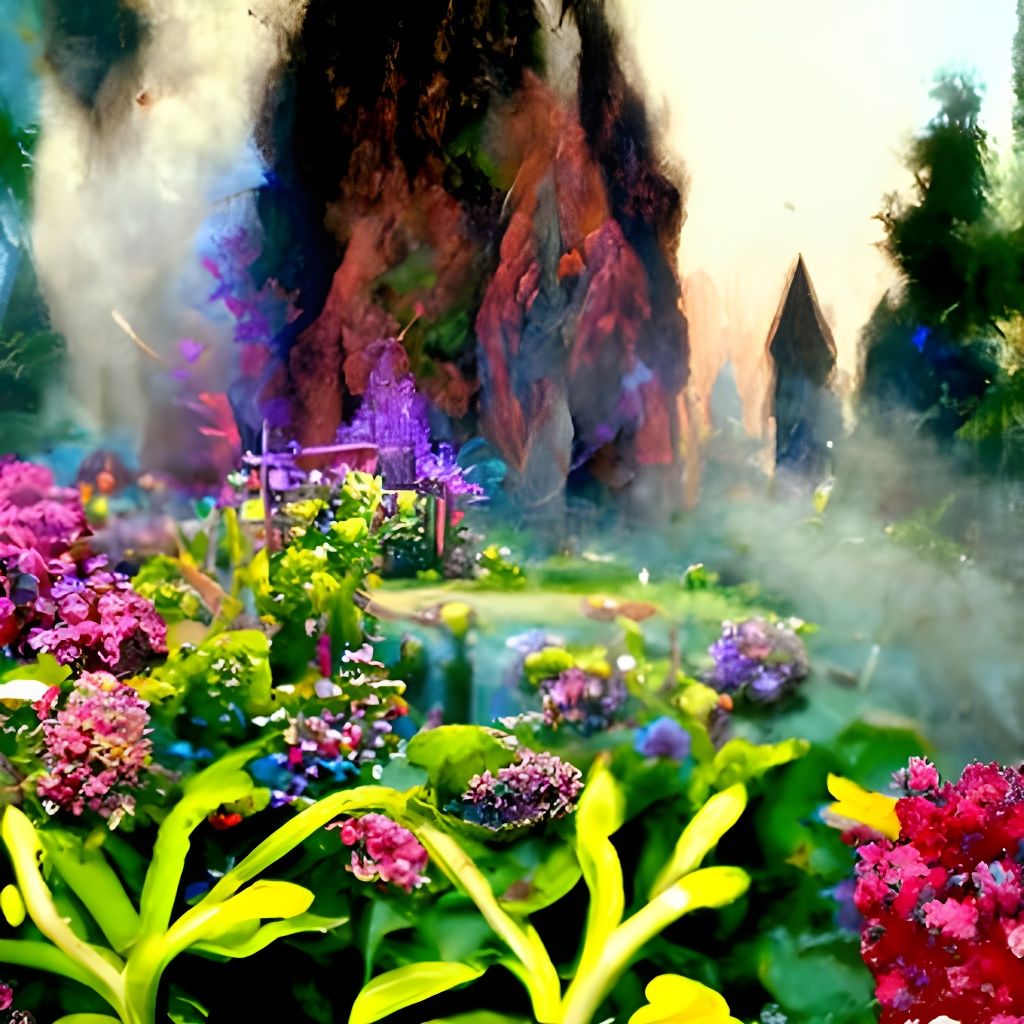Mineral Garden in Ethereal Fantasy Style