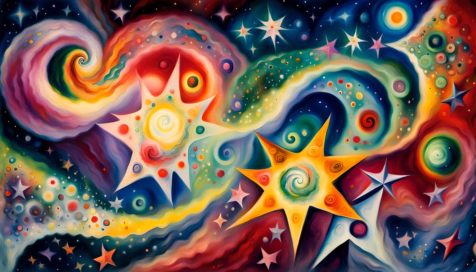 Star Cluster Formation in Chagall Impressionist Style