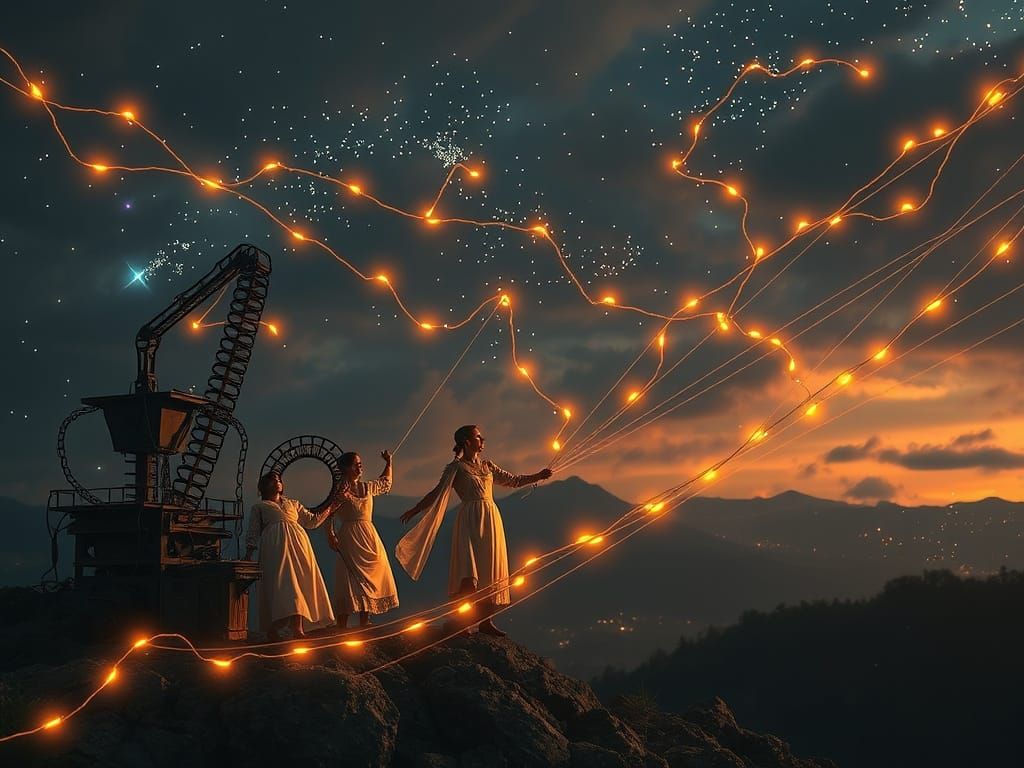 Mechanical Furies Strung Along Through Bi-Infinite String Do...