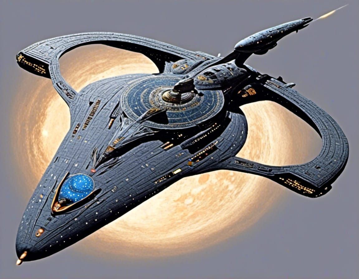 USS Voyager Starship Illustration