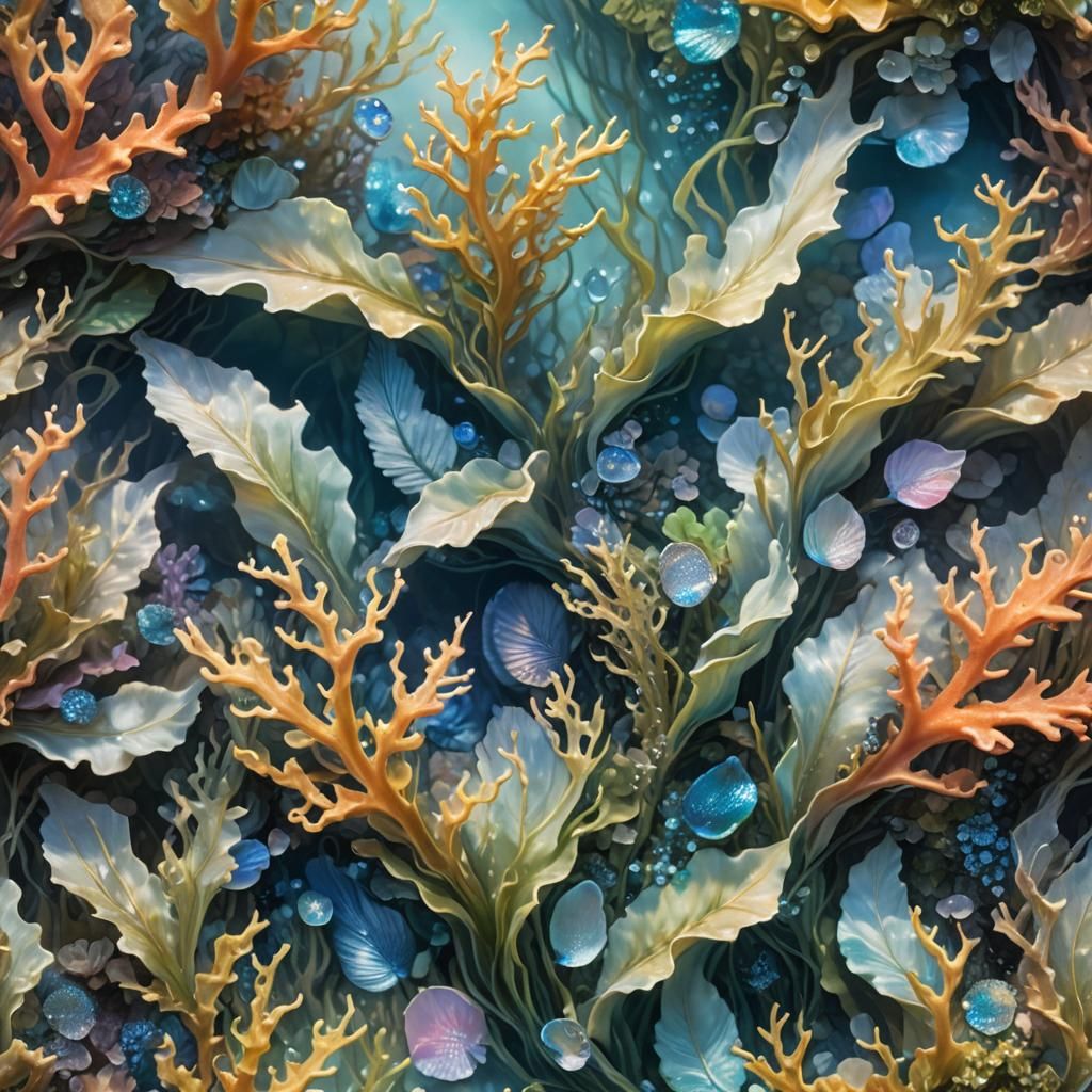 Ethereal Ondines Rising from the Ocean: Ethereal Realism