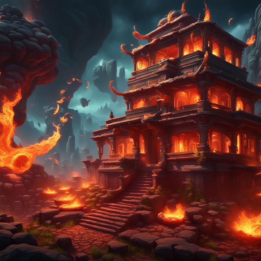 Sizzling Paneer: Detailed Matte Painting in Deep Color