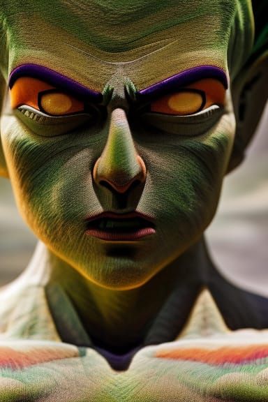 Broly Portrait in Ukiyo-e Style with Intricate Textures