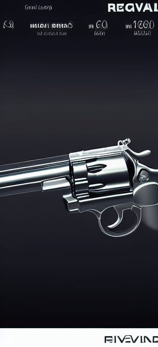 Detailed Revolver Illustration