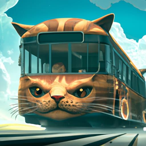 Anime Cat-Bus Hybrid by Studio Ghibli