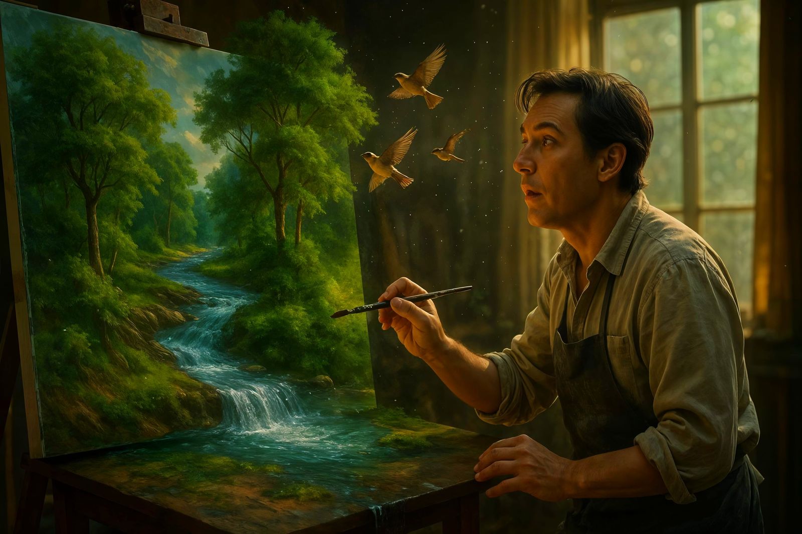 Artist's Brush Brings Landscape to Life in Stunning Cinemati...