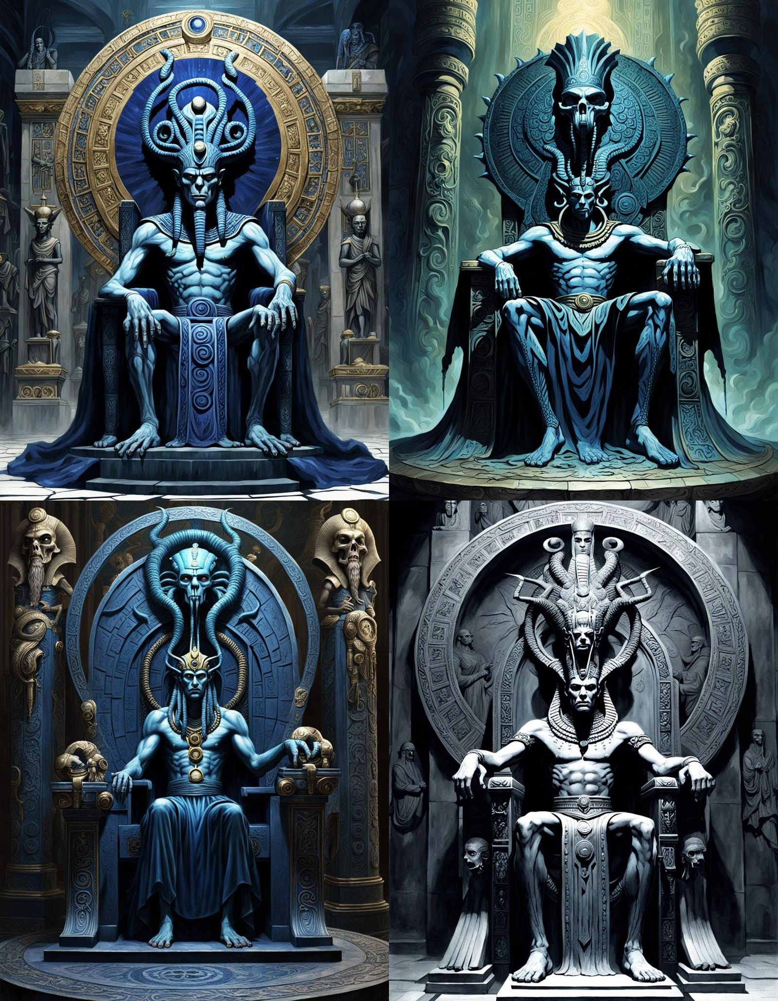 Nyarlathotep Emerges with Athena in Kadath