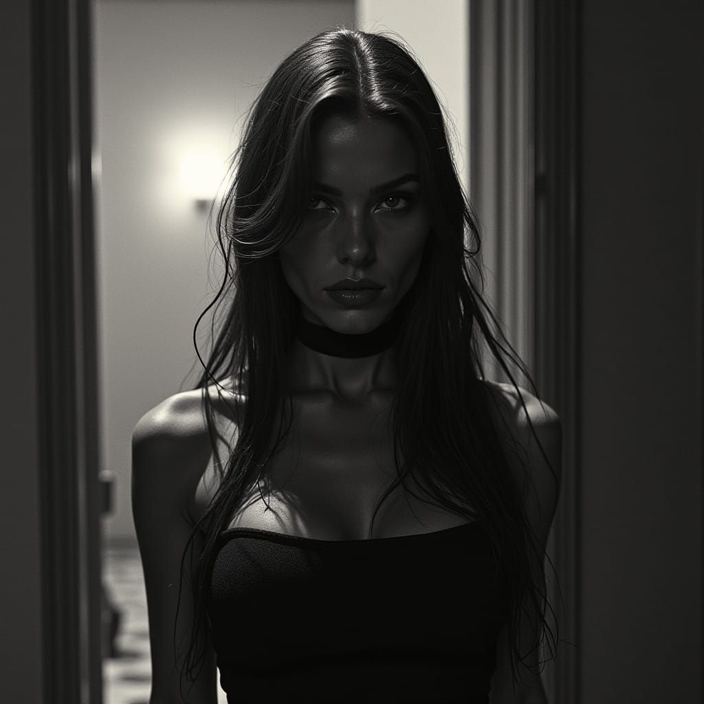 Grimdark Portrait in Dark Glamour Style