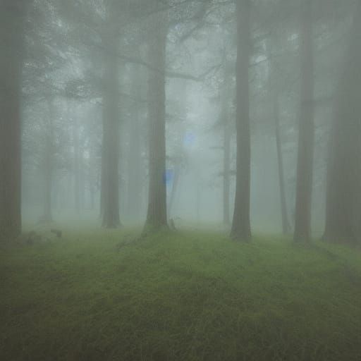 Mystical Woman Attunes to Nature's Whispers in Dreamlike For...