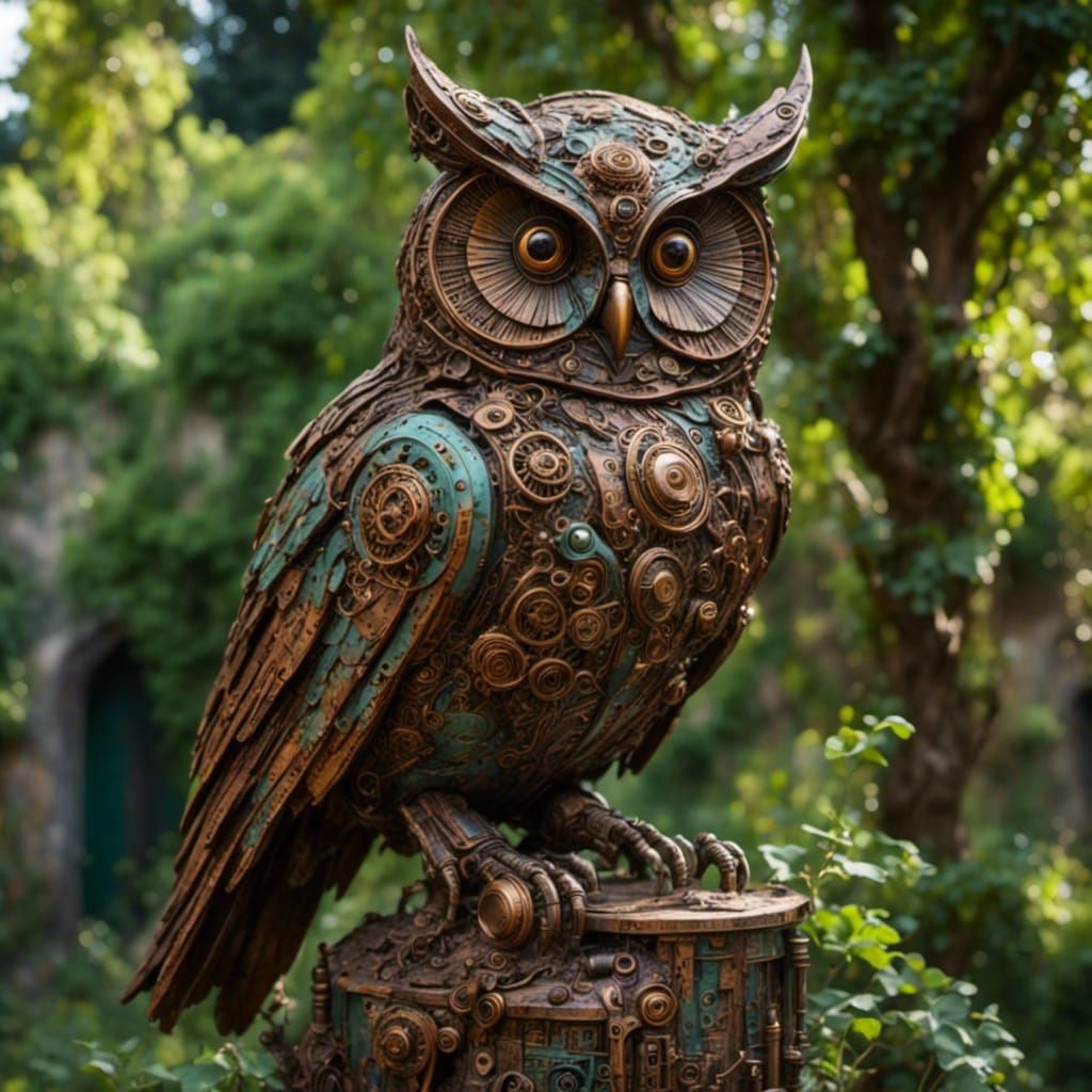 Garden owl