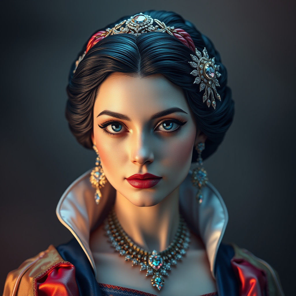 Snow White in Renaissance Meets Futuristic Style