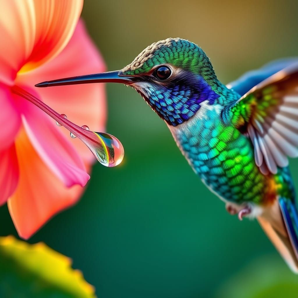 Spectacular Hummingbird in Hyperrealistic Detail