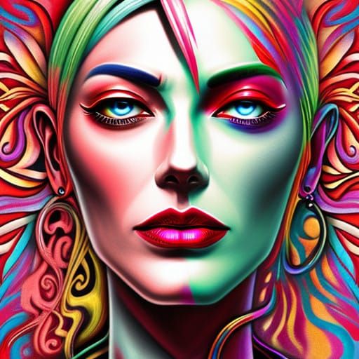 Dreamlike Scene in Vibrant Colors