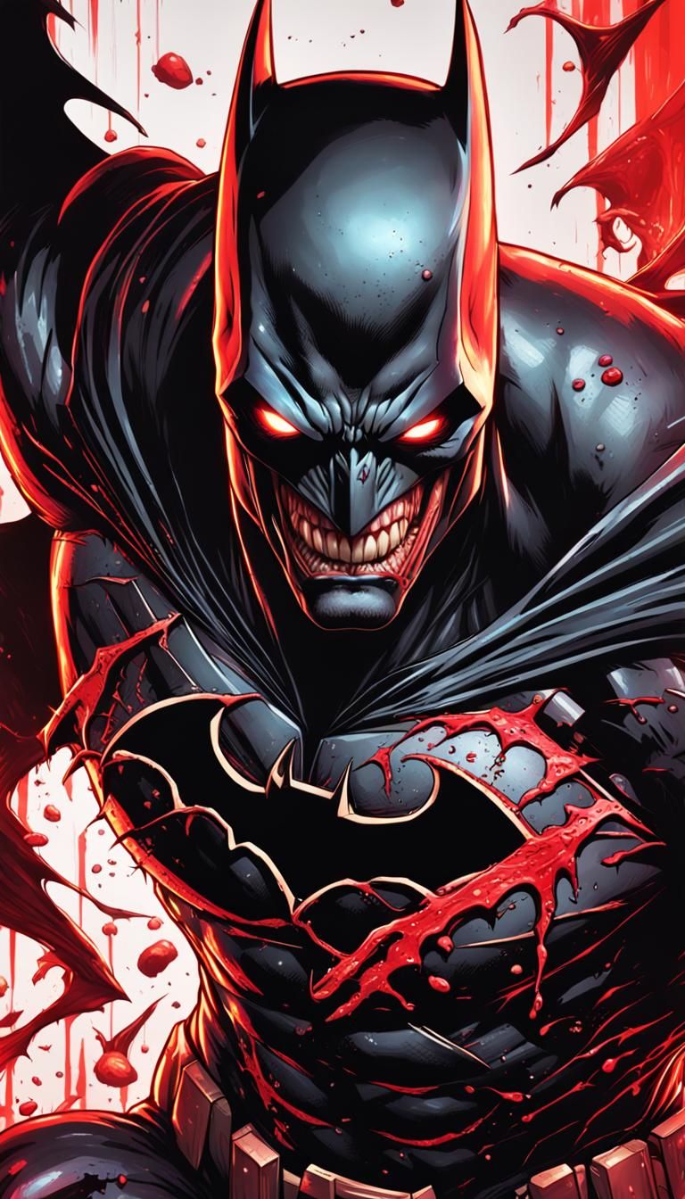 Batman Transformed by Carnage Symbiote