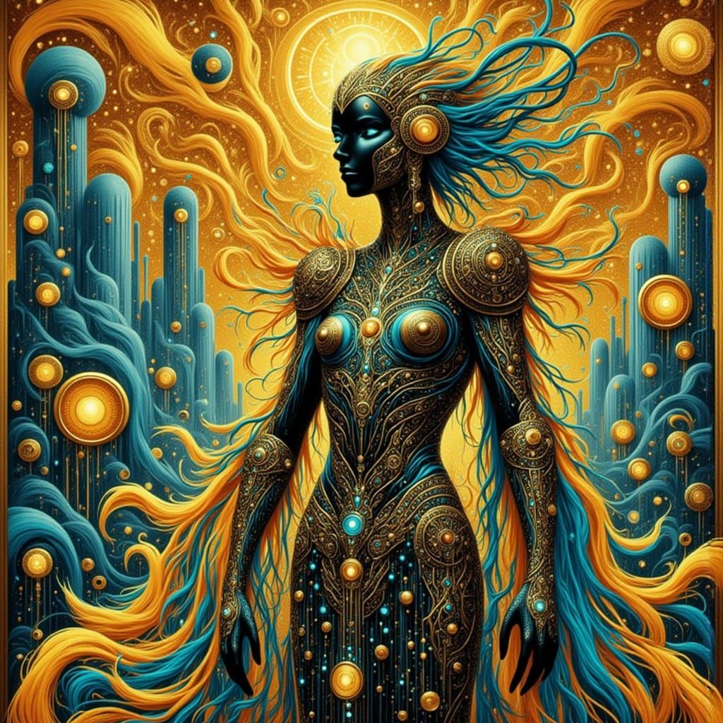 Mystical Feline Rune Readings in a Dreamlike Flux