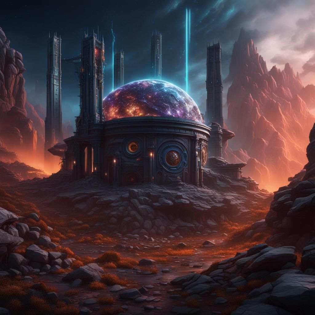 Dark Energy Generator: Detailed Matte Painting