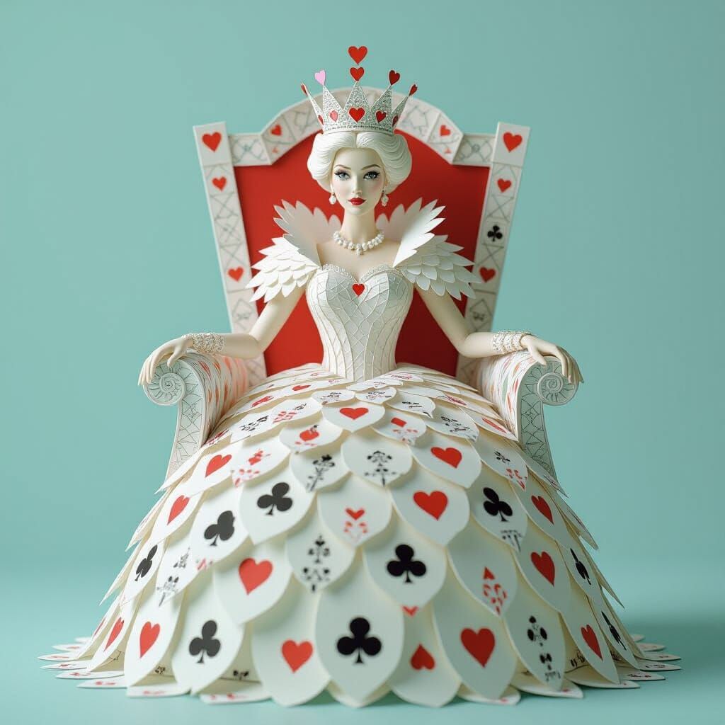 Queen of Hearts Papercraft Masterpiece