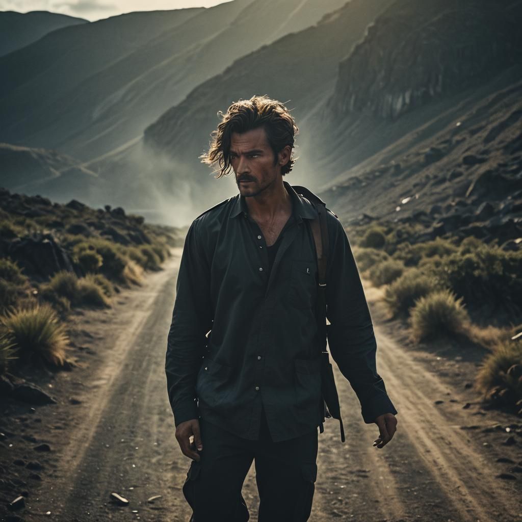 Man Welcomed to Afterlife: Cinematic Film Still