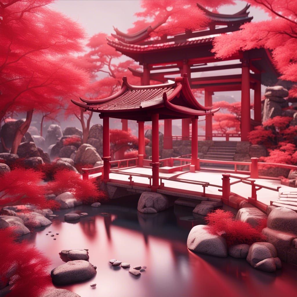 Japanese Garden Ruins in Unreal Engine 5