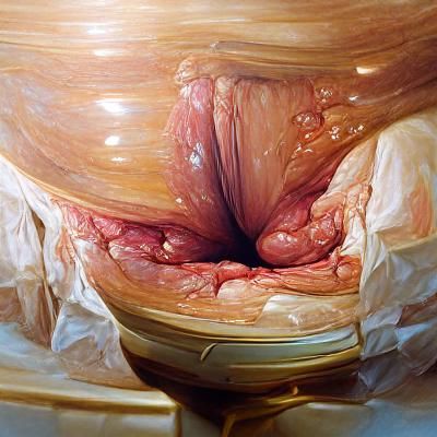 Hemorrhoids in Oil Painting Style