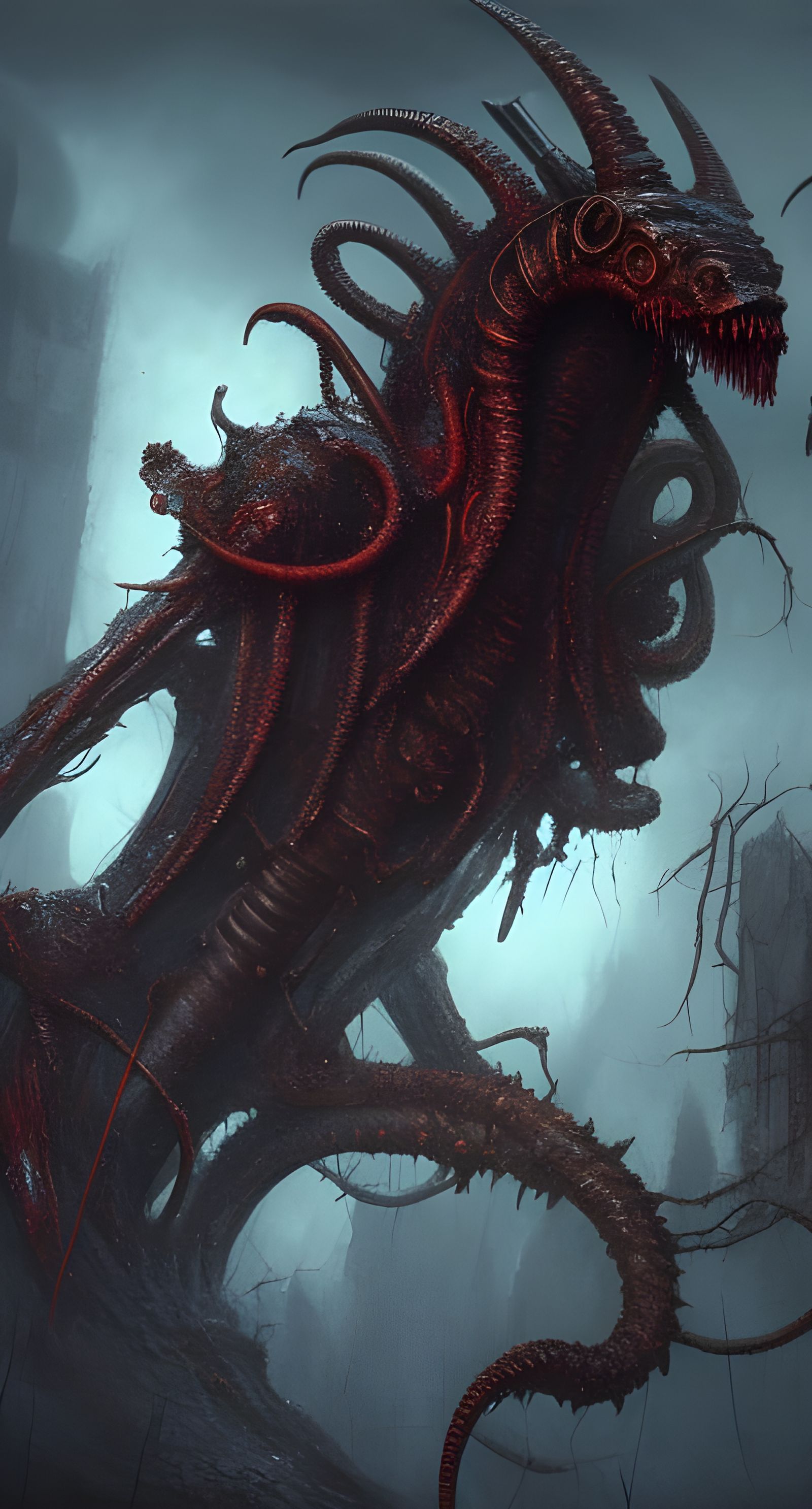 Post-Apocalyptic World Ruled by Lovecraftian God