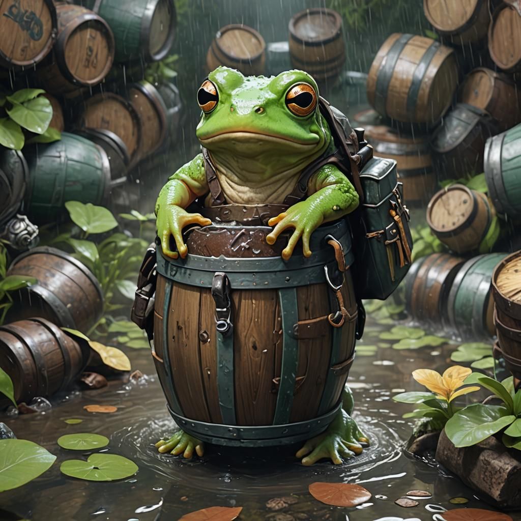 Rain Frog Adventurer in Dungeons and Dragons