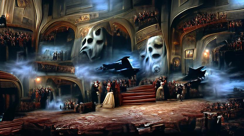 Phantom of the Opera Horror Matte Painting