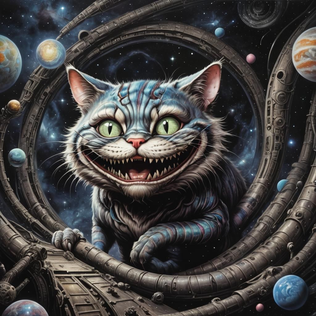 The Cheshire Cat  in deep space