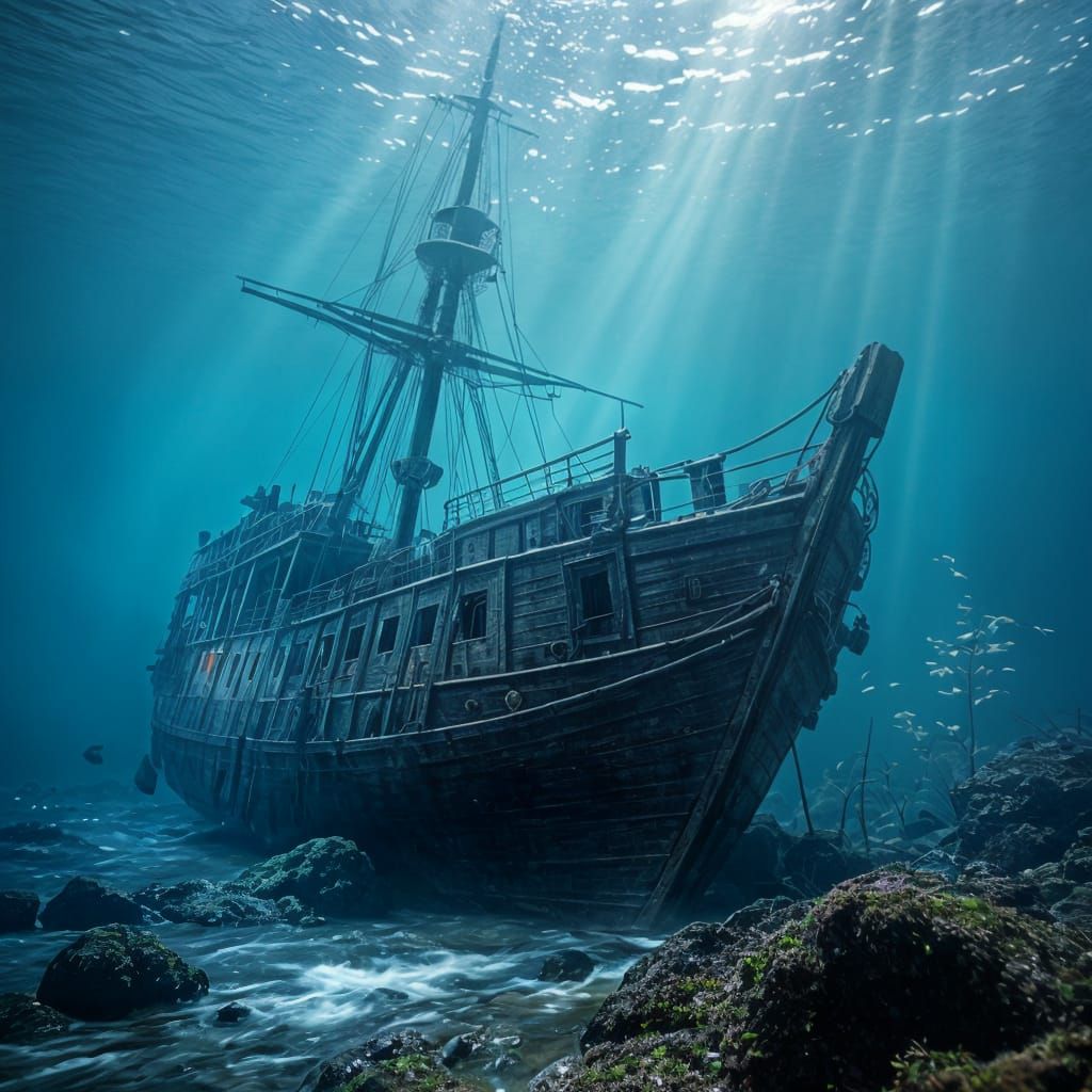 Sunken Ship Photography with Bokeh and Natural Light