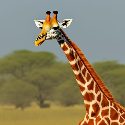 Giraffes Grazing on Savannah in Ultra HD