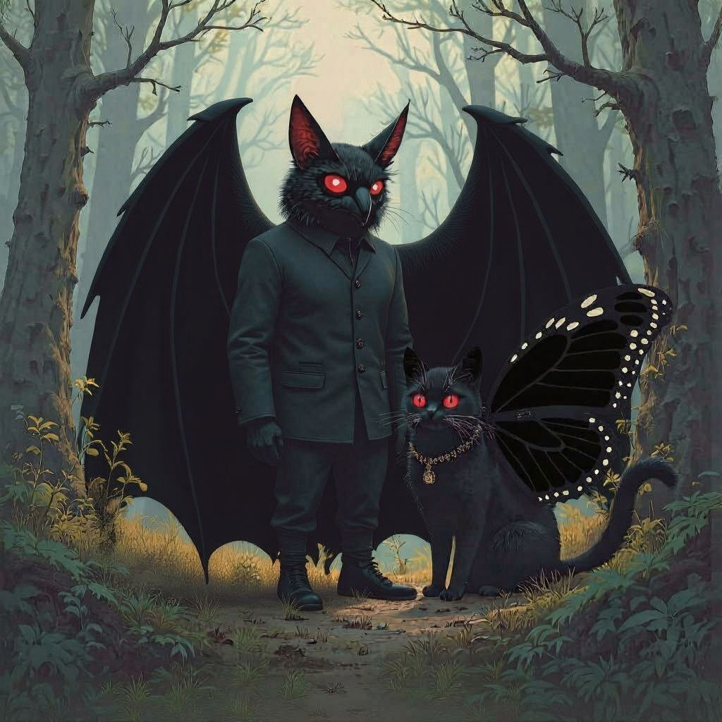 Mothman and Mothcat: A Cryptid Companion