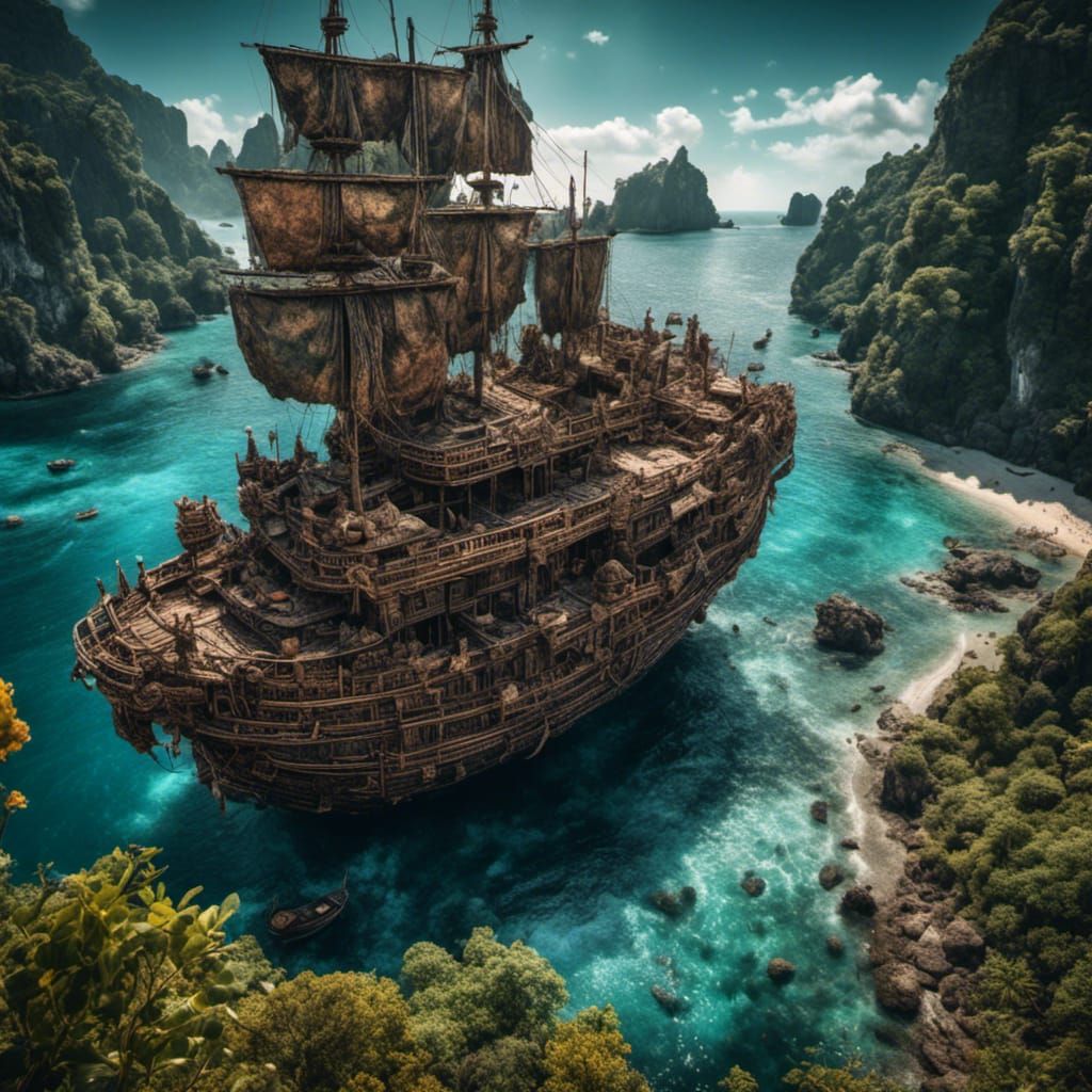 Hyperrealistic Island Getaway in Stunning Detail