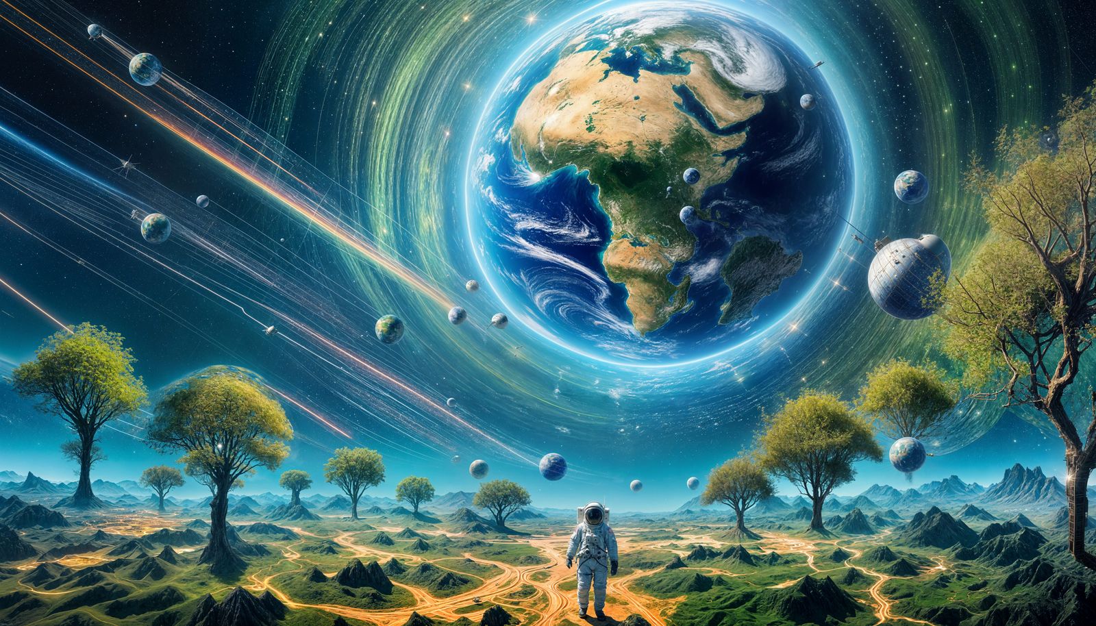 NASA Global Communication Network Connecting Earth