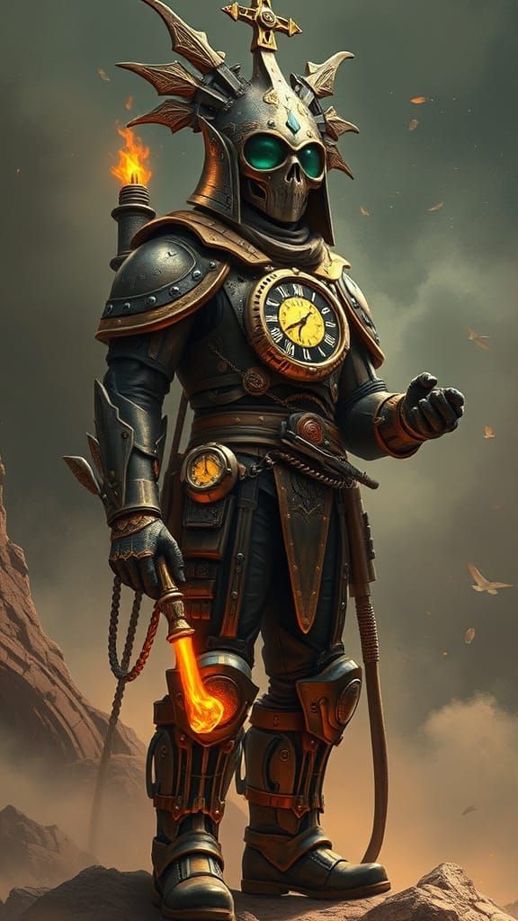 Clockwork Inventor in Neotartaria's Futuristic Kingdom