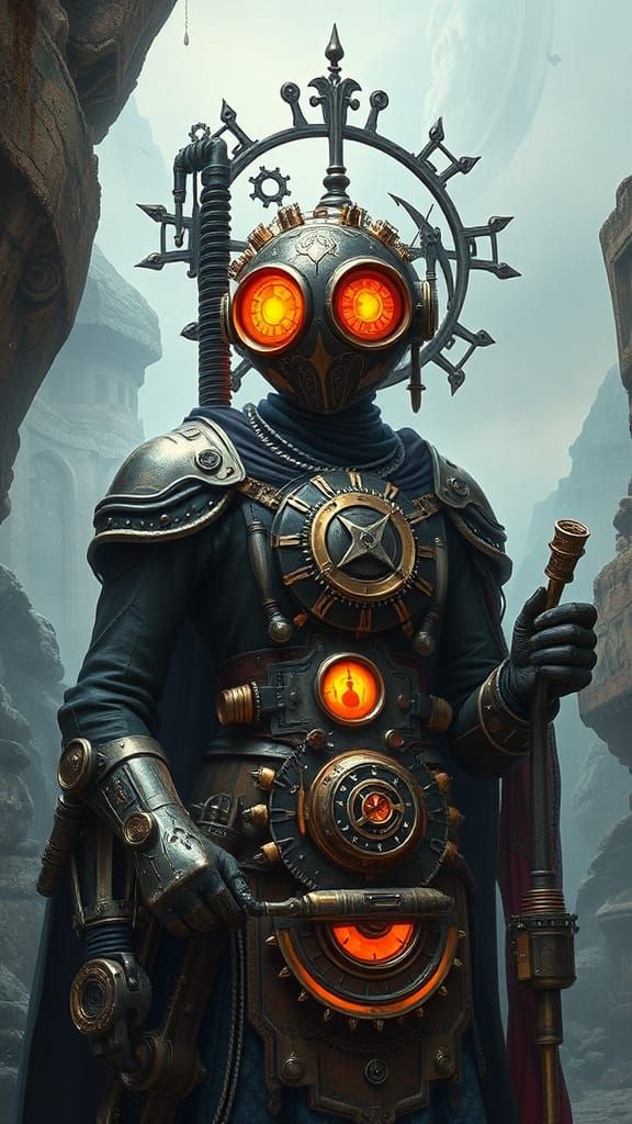 Cybersteampunk Inventor in the Kingdom of Neotartaria
